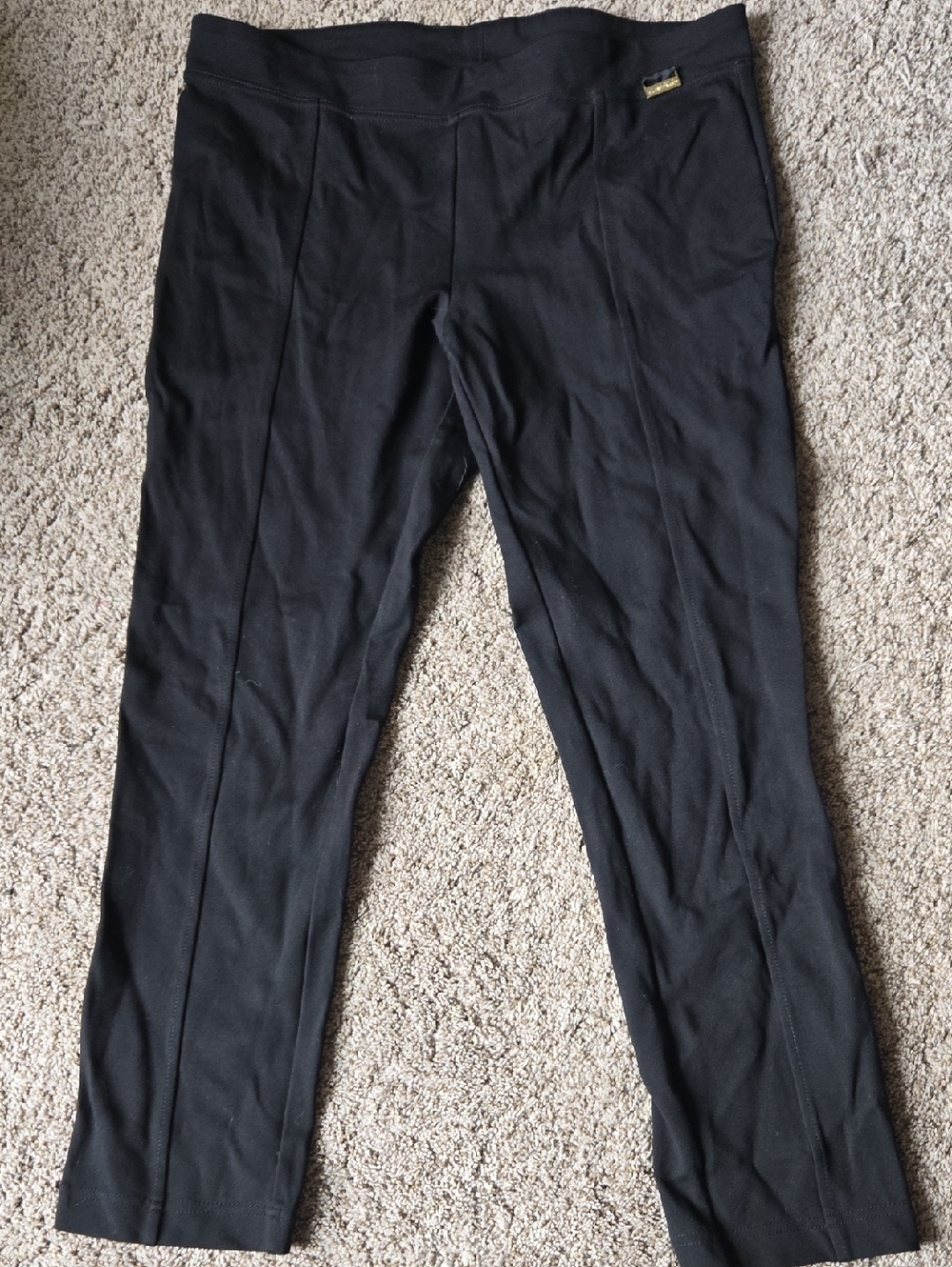 Calvin Klein Black Women's Dress Pants with Center Crease Detail